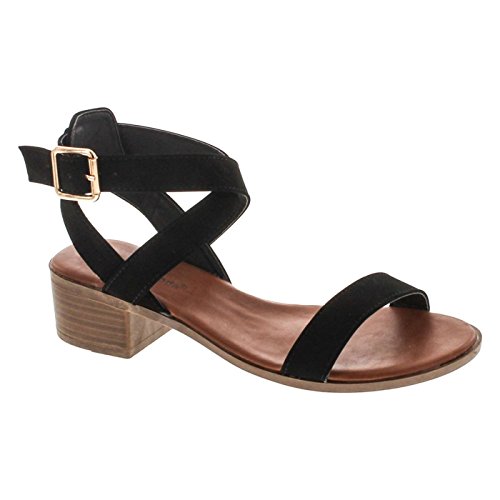 TOP Moda Vision-75 Heeled Sandals — Black